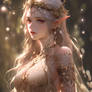 Beautiful Golden Elven Princess