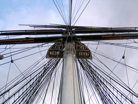 Looking up on the Cutty Sark