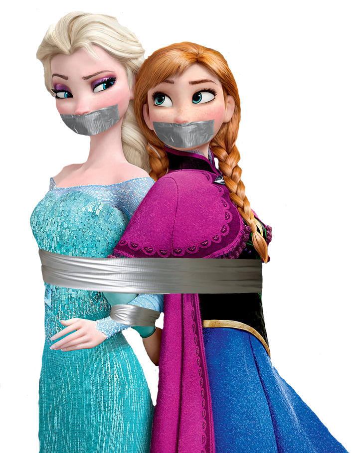 Frozen Elsa Anna Taped Up And Gagged 2 By Somebadi On Deviantart