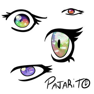Eyes coloring practice