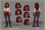 Jazmon Williams reference sheet by notzackforwork