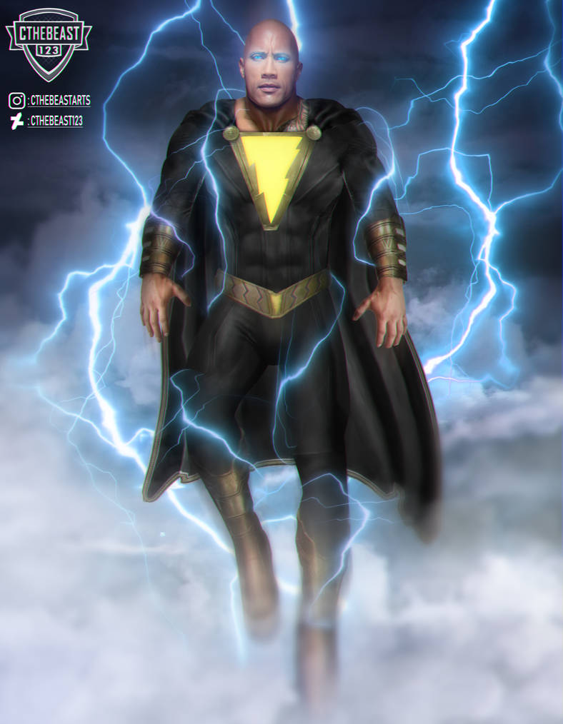 Fan Art]DC's Black Adam(2022) in the style of Marvel Studios' Thor (2011).  A fun poster swap experiment. : r/DCcomics
