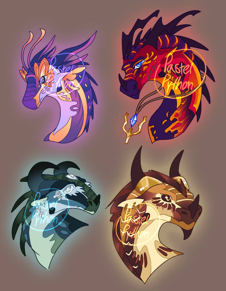 (OPEN!) WoF headshot adopts by PastelPythons on DeviantArt