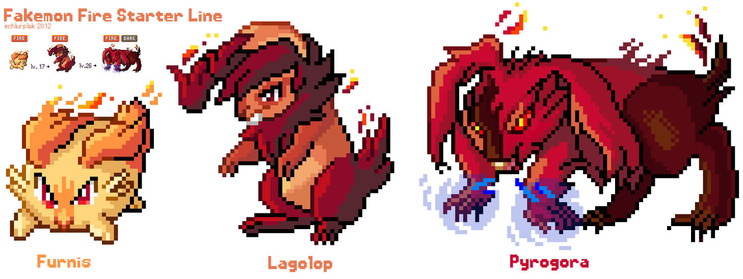 Fakemon Fire Types Fakemon Fire Starter by redmerle on DeviantArt