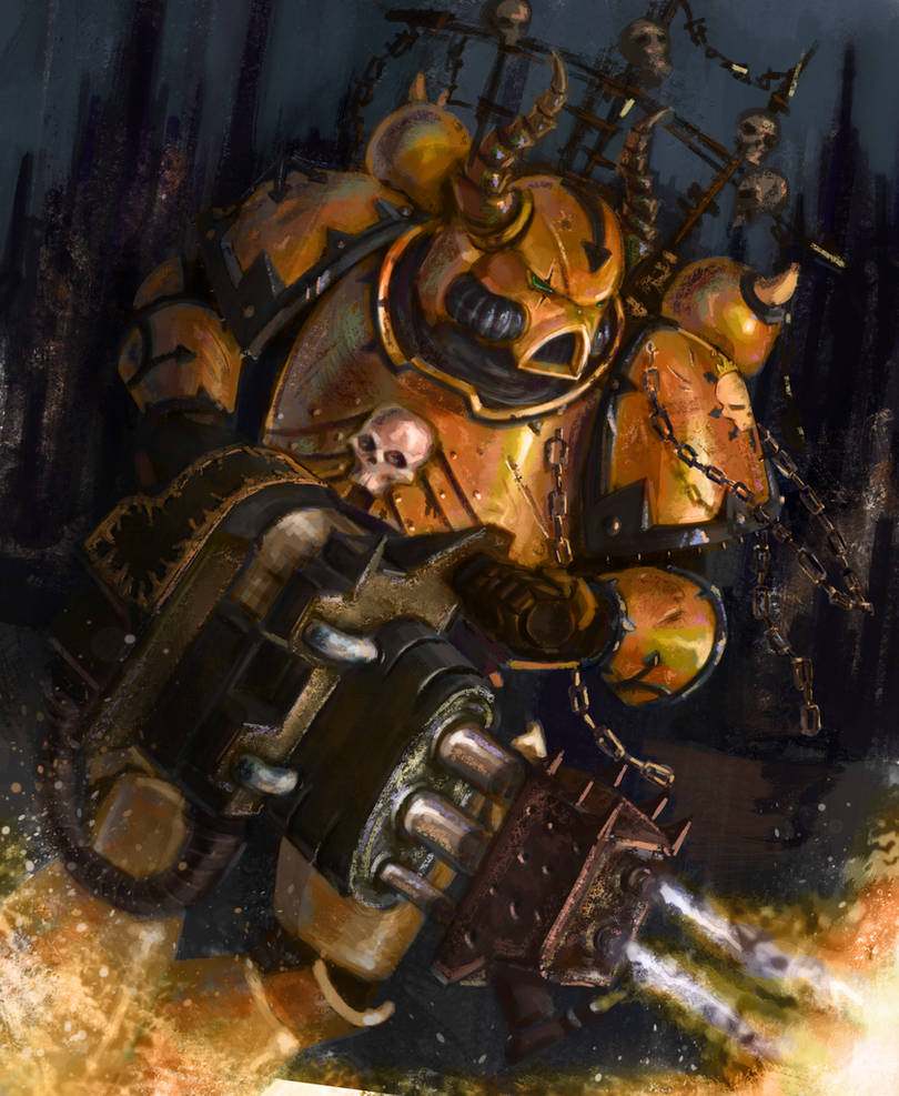 The Pyre Chaos Spacemarine by ArkaimK on DeviantArt