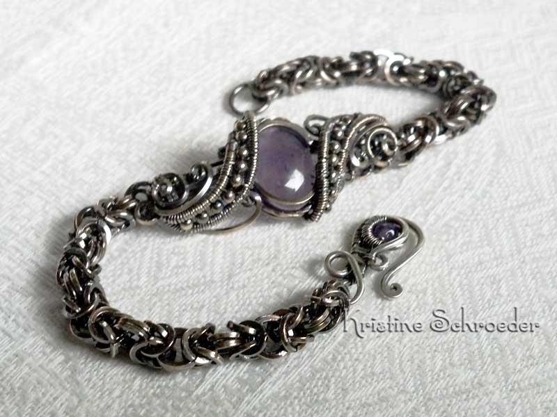 Theodora 3 Amethyst Bracelet, alt view