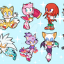 Sonic Stickers - NOW ON SALE