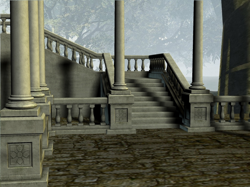 3D Background: Stairway