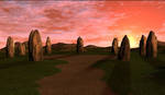 3d Background - Stone Circle by Sheona-Stock