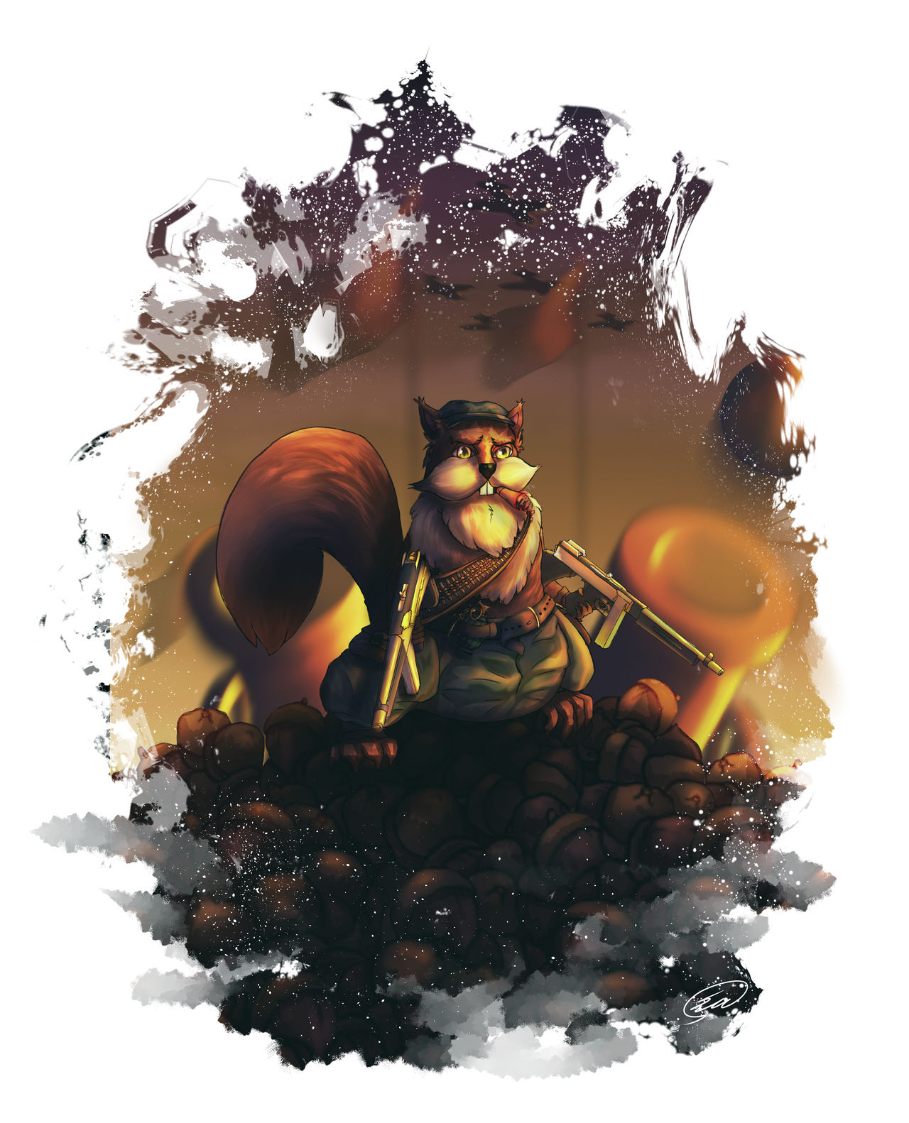 Deviantart Risumon Squirrel Squirrel commission by QiQiArtStation on DeviantArt