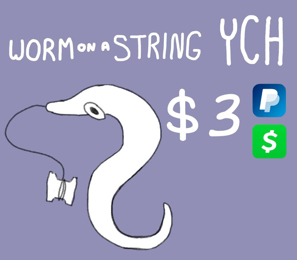 String Worm Worm on a string YCH by SkyeTheFoxOffical on DeviantArt