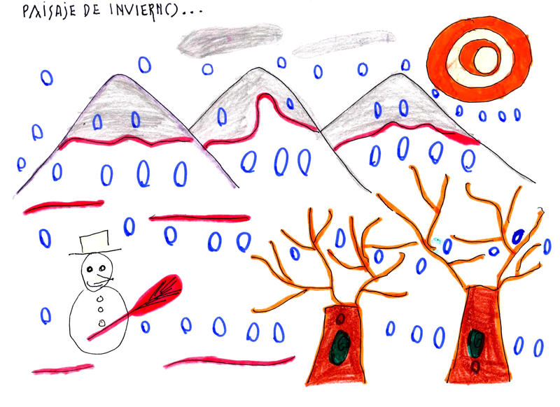 Invierno Drawing Paisaje de invierno... 2 by PequenosDibujantes on DeviantArt