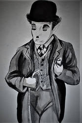 Charlie Chaplin eating something he scavanged by govthescoffer