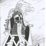 Elric of Melnibone ink and dry brush.