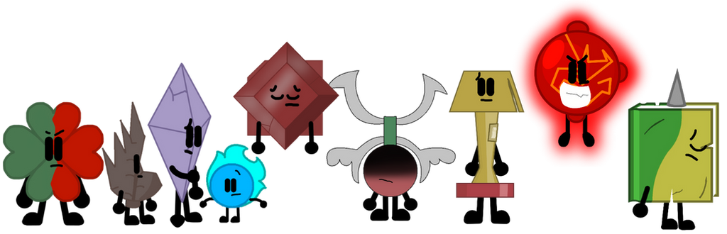 The Object OCs but in SFDI design by SpecJects on DeviantArt
