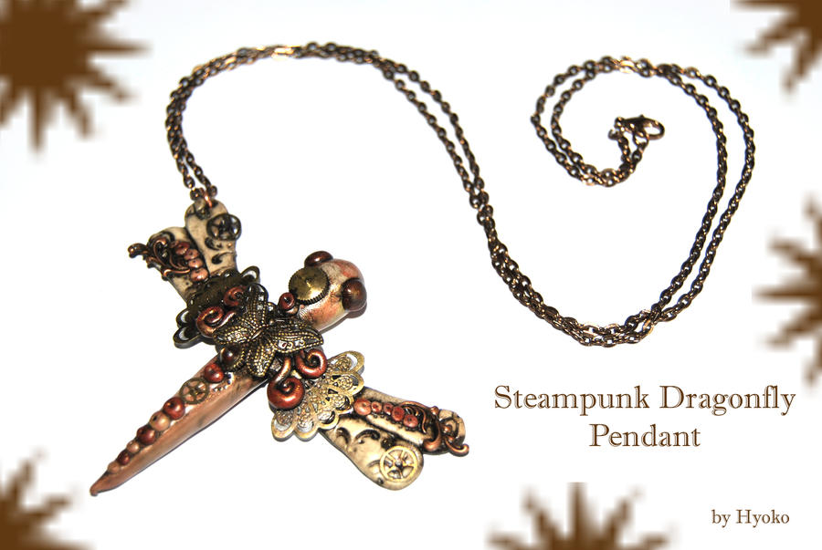 Steampunk Dragonfly Pendant