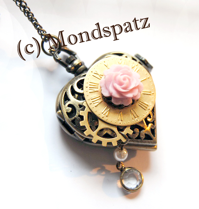 Pocket Watch Steampunk Heart