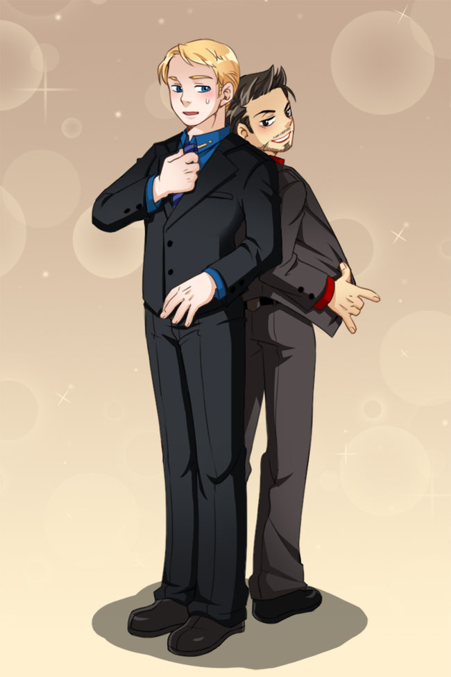 [Steve/Tony] suit