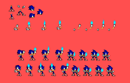 Custom Sonic Sprites! by Blurzapper on Newgrounds