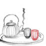 Tea time 2 - sumi-e