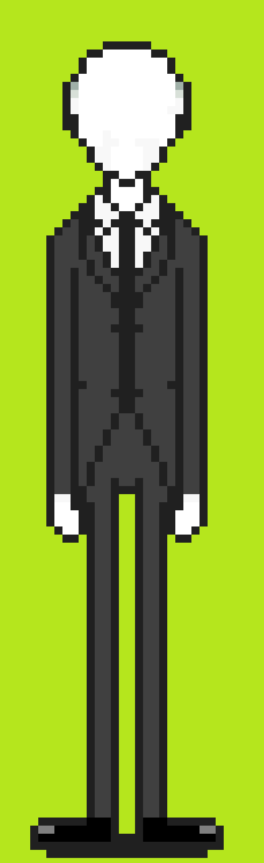 Slender-man Pixel Art : r/PixelArt