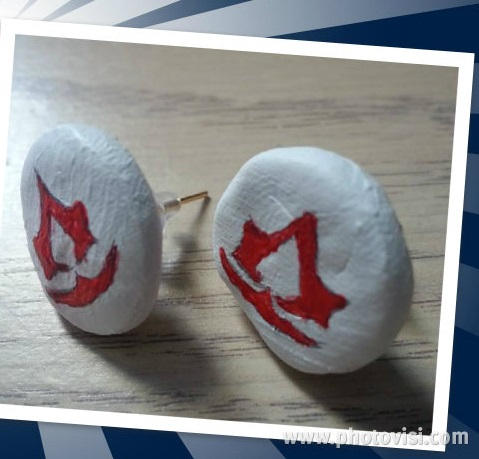 Earring Assassin Assassin's Creed Logo Earrings by SimplyFlair on DeviantArt