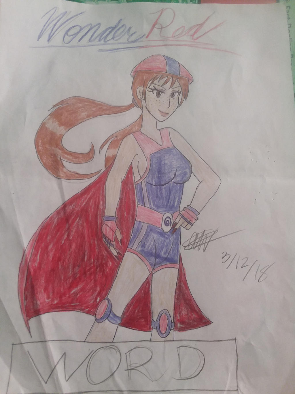 Wonder Red Letters Deviantart Wonder Red by AshPUTAUloidQueen on DeviantArt