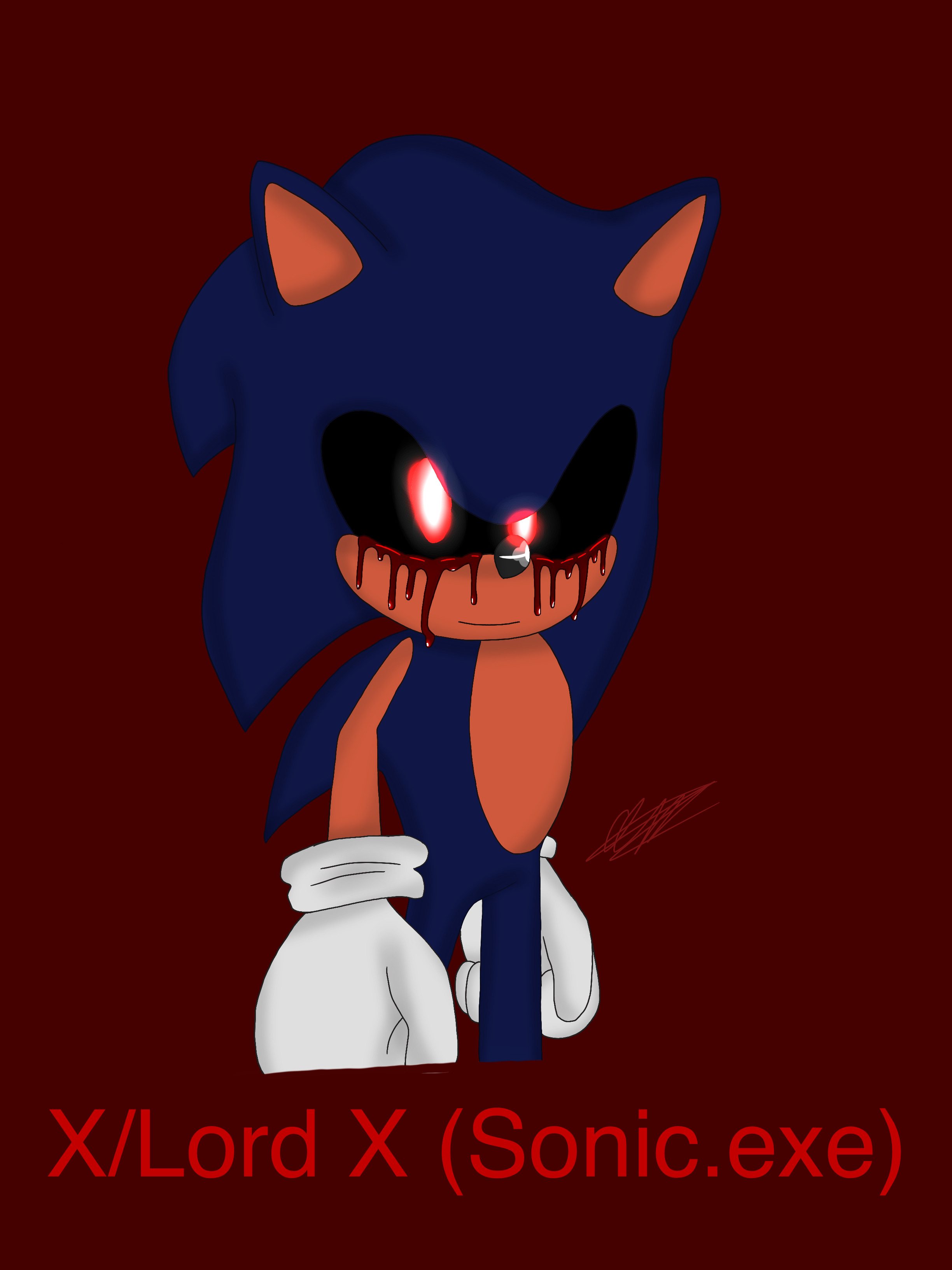 Sonic.exe - Lord X by Demistasis on DeviantArt