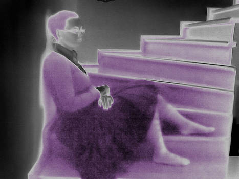 purple stairs