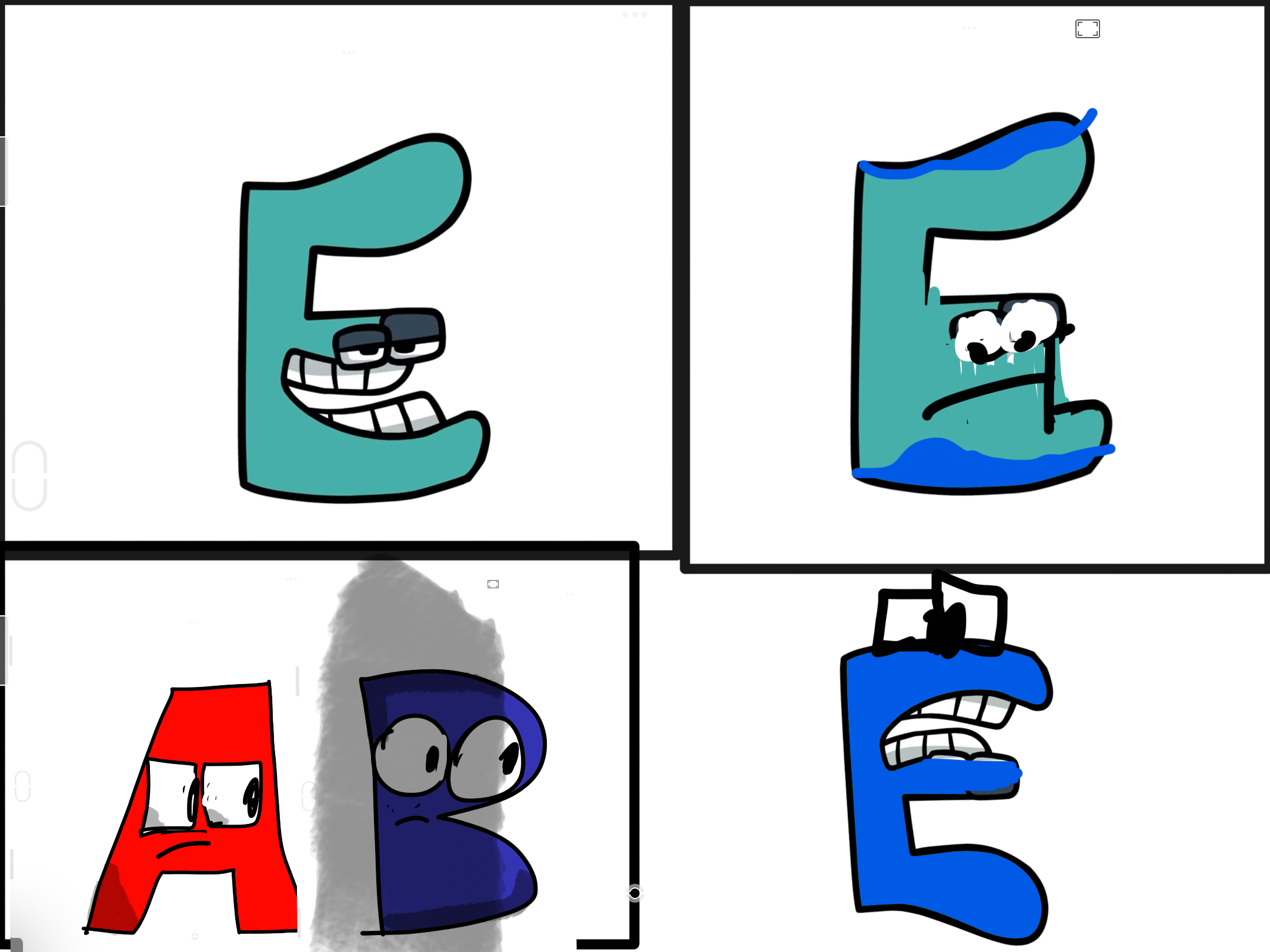 Drawing Alphabet Lore Part 5 by BlueberryCamille on DeviantArt