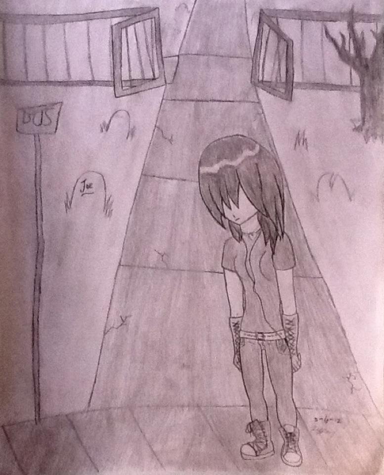 Girl in the Cemetary