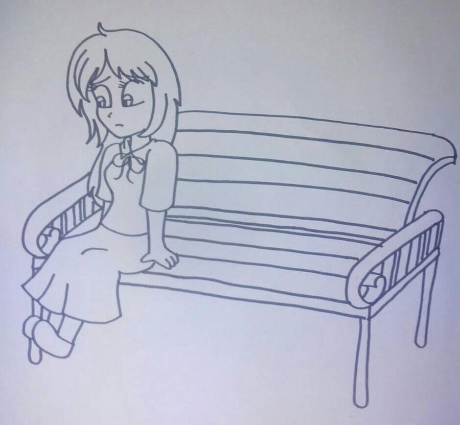 Sitting Alone By Theotakugirl148 On Deviantart
