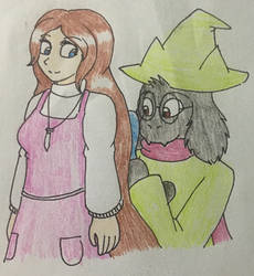 AT: Ralsei brushing Cheryls hair