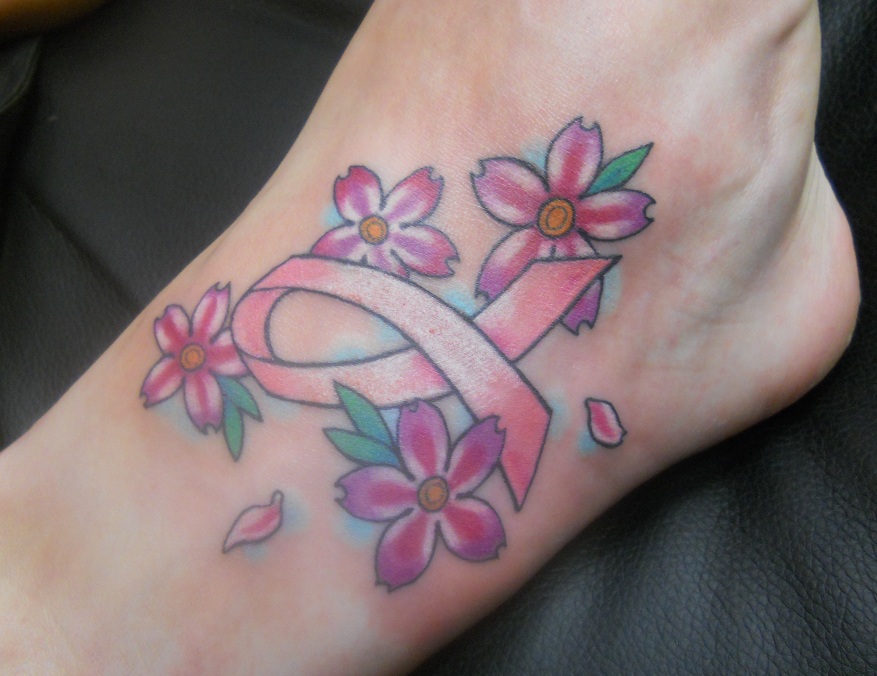 Tattoo - F12 - Breast Cancer Ribbon