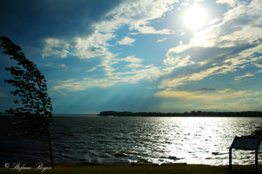 Storm over the sea