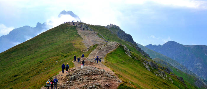 Landscape from Kasprowy Wierch