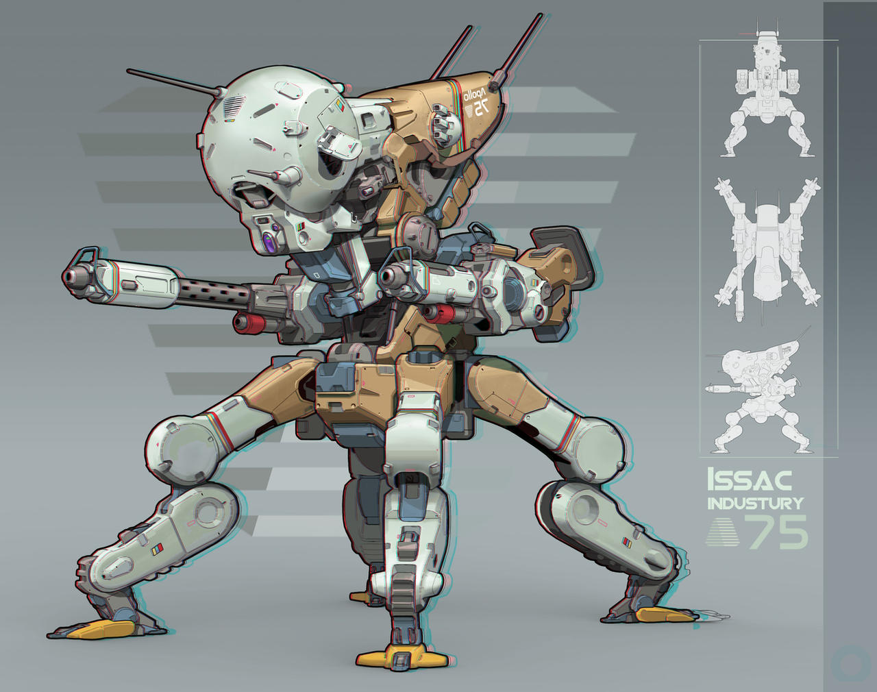 Apollo Mech Apollo scout mech by WEIYIQIN on DeviantArt