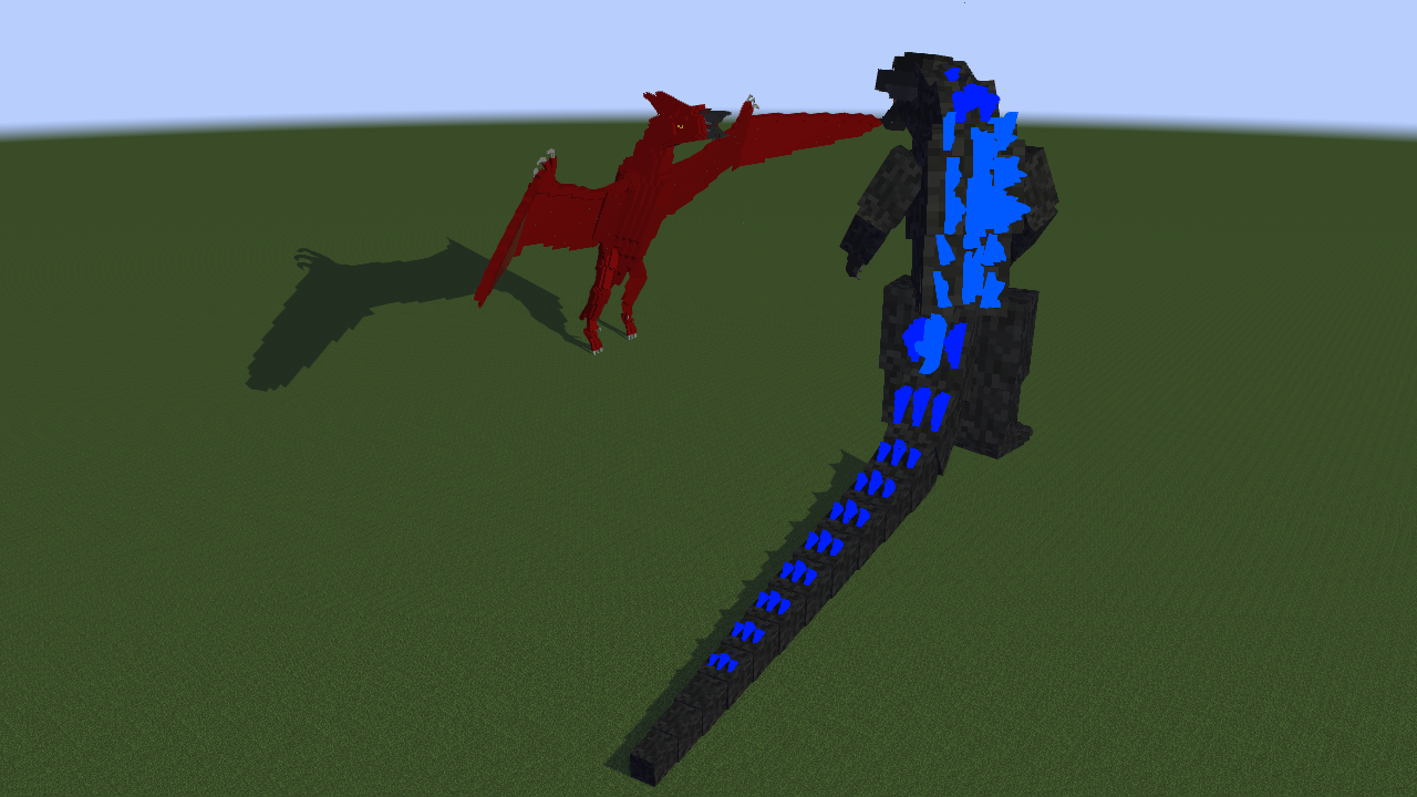 Godzilla Vs Rodan mine imator pose by Darknescraft on DeviantArt