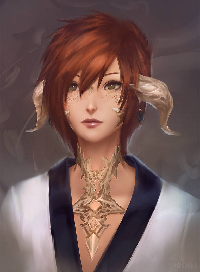 Portrait Commission: Ryuko by raikoart on DeviantArt