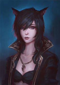 Commission: Miqo'te Portrait