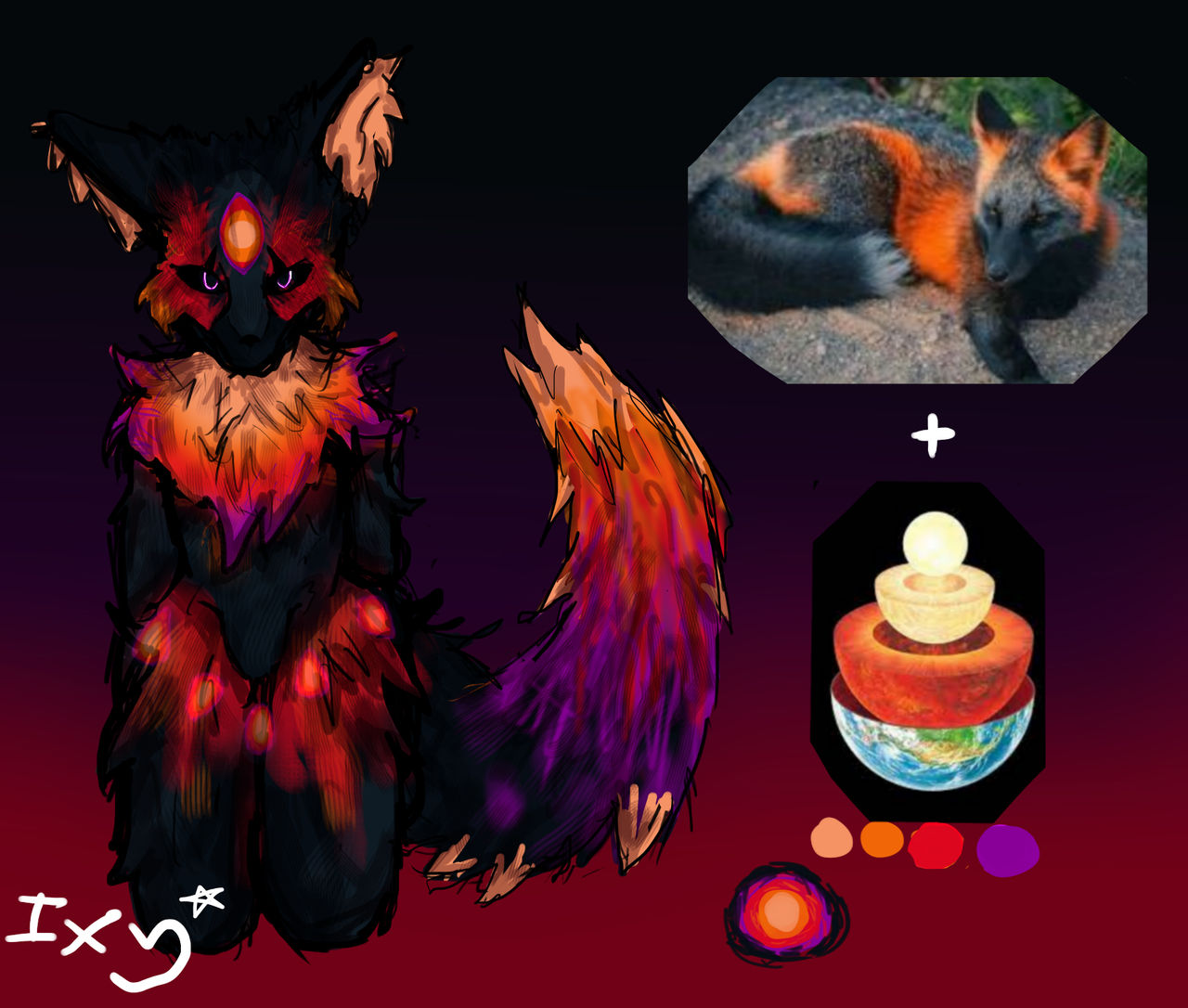 Corrupt Core Corrupt Core fox + references by Gamingviper2 on DeviantArt