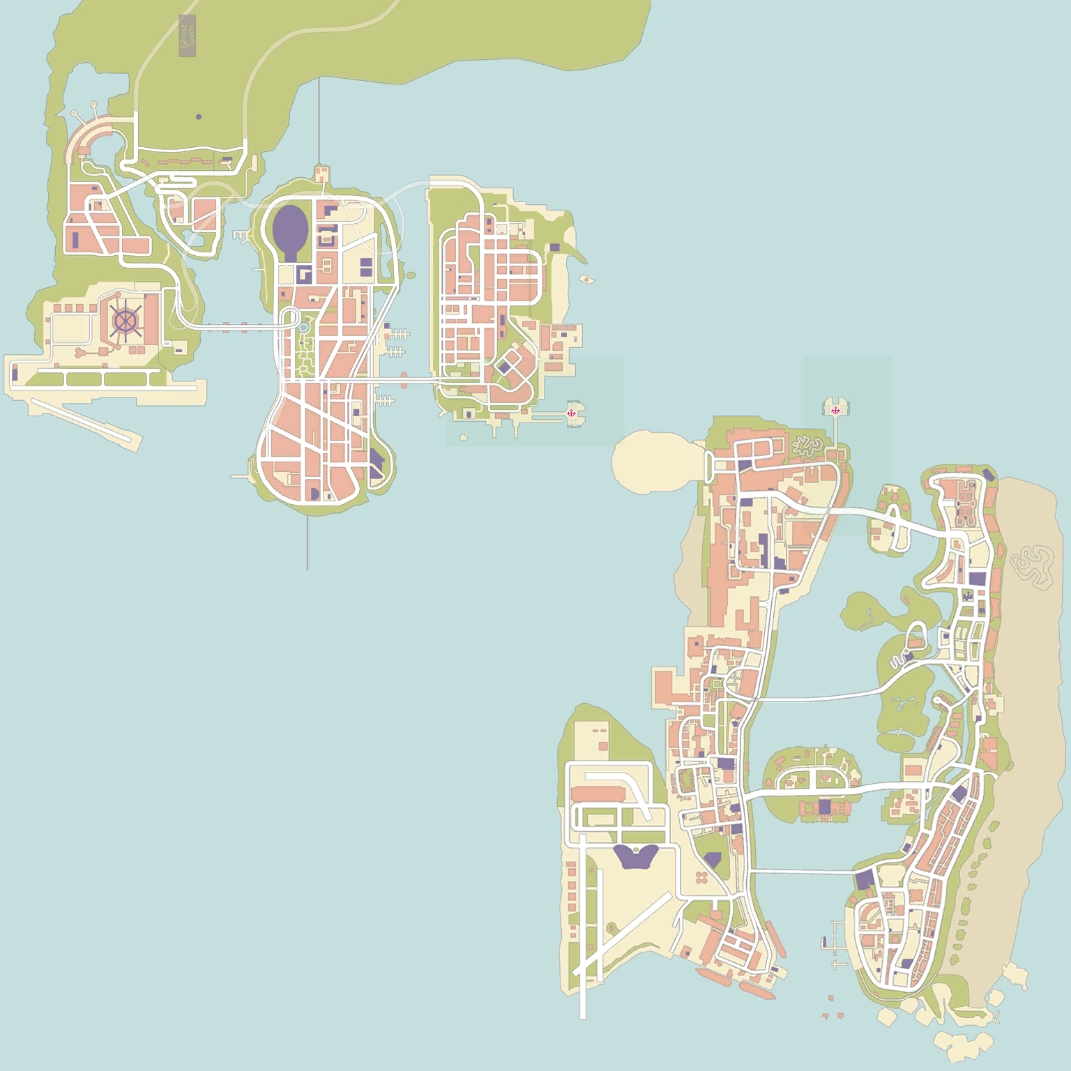 GTA Vice City and GTA III map united by Unter-offizier on DeviantArt