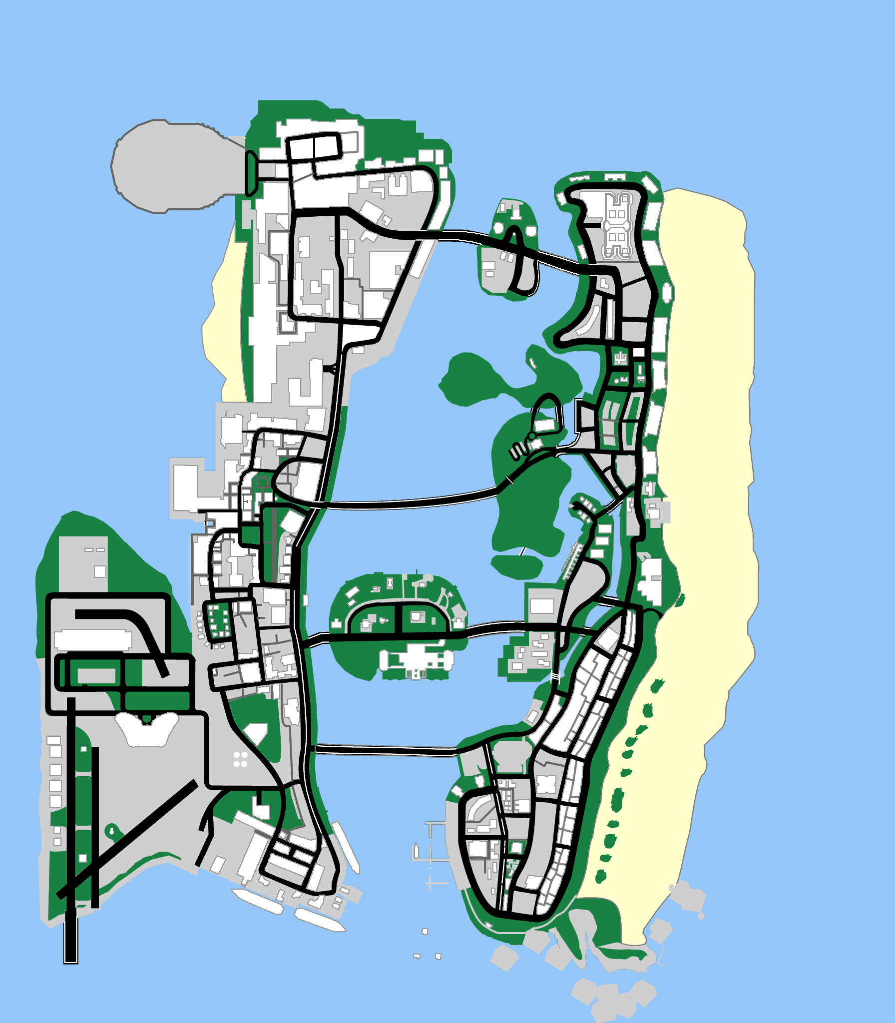 GTA Vice City - simply map by Unter-offizier on DeviantArt