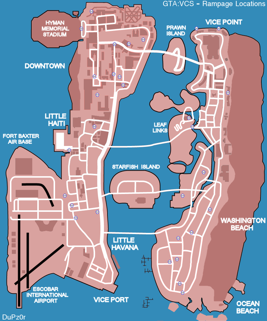 Grand Theft Auto 3  Vice City Map (Isometric) by VGCartography on  DeviantArt