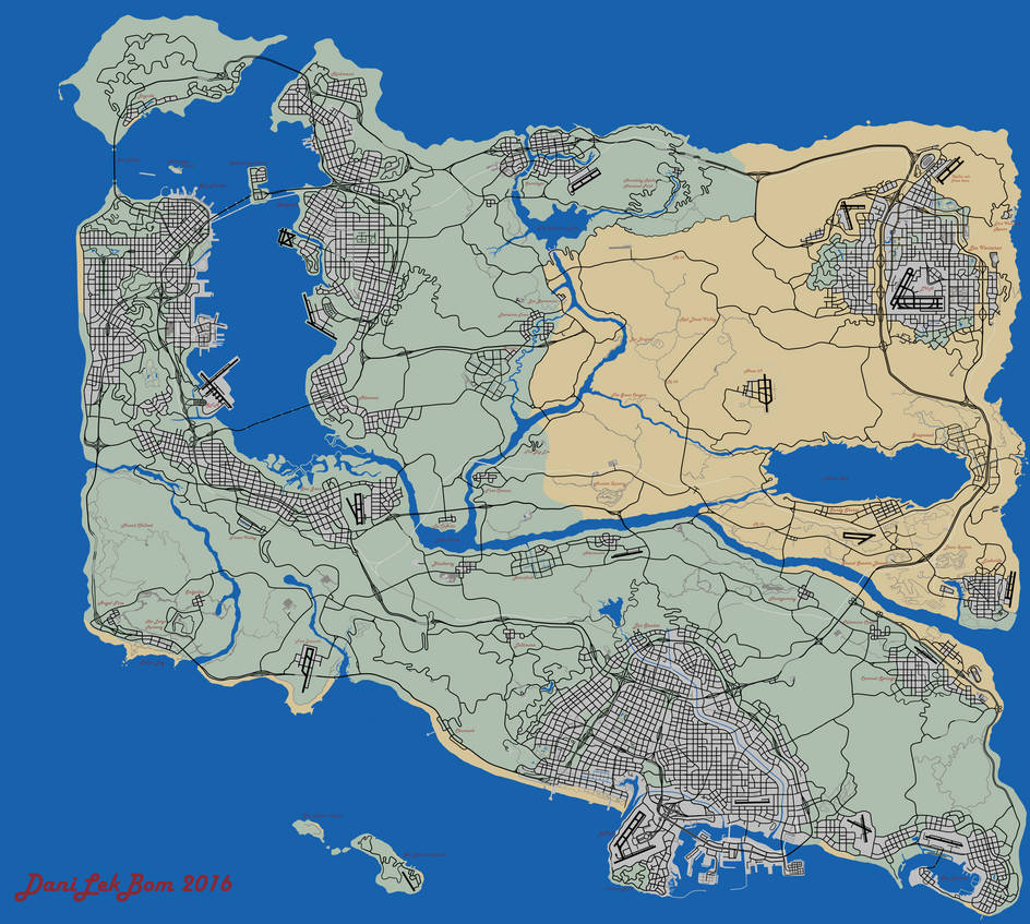 GTA VI - variant map by Unter-offizier on DeviantArt
