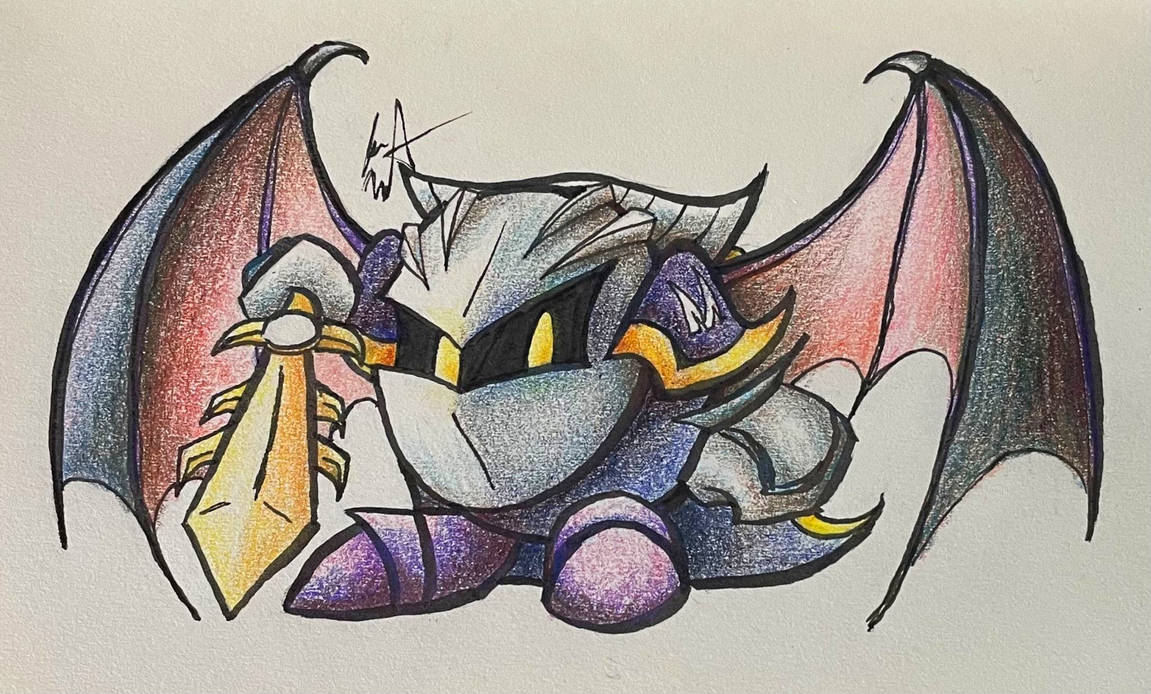 Meta Knight Coloured Pencil Drawing By SkyDrxgxn On DeviantArt meta-knight-coloured-pencil-drawing-by-skydrxgxn-on-deviantart