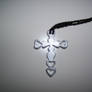 Heart cross necklace