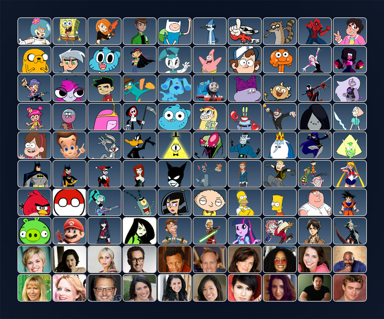 Roster I made by The96toonstorm on DeviantArt