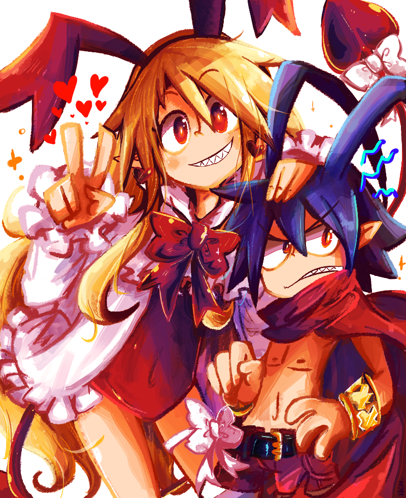 Disgaea Flonne and Laharl