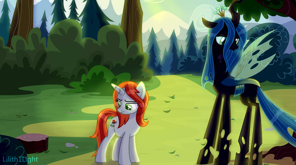 Chrysalis and Shutterbug MLP AU by Lilith1Light on DeviantArt
